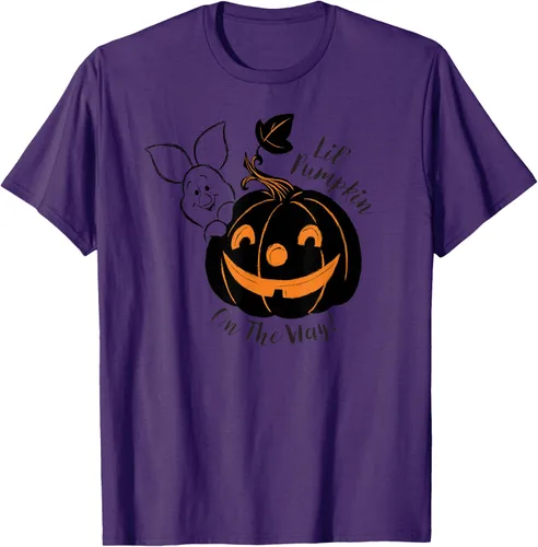 Vista 50 de Disney Camiseta de Halloween Winnie the Pooh Lil' Pumpkin on the Way, Blanco, S