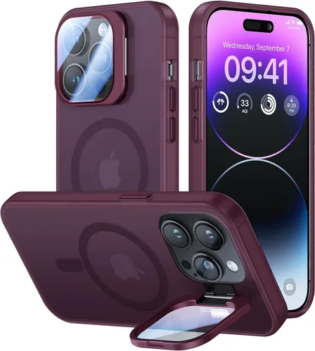 Vista 65 de VOFATA [Protección Completa Mejorada de la Cámara] para Funda iPhone Air con Cubierta de Cámara con Soporte [Compatible con MagSafe][Protección