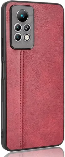 Vista 4 de Funda de teléfono para Infinix Note 11 Pro/11s, funda para Infinix Note 11 Pro/11s Funda protectora de piel sintética tipo vaca, antideslizante, a