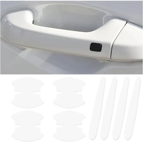 Vista 7 de 8 PCS Calcomanías Antiarañazos para Manijas de Puertas de Automóvil, Autoadhesivas y Sin Marcas, Películas Protectoras contra Arañazos de Pintura