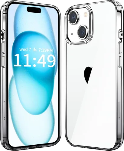 Vista 18 de JJGoo - Funda compatible con iPhone 17 Pro, funda transparente a prueba de golpes, funda protectora delgada con parte trasera de policarbonato duro