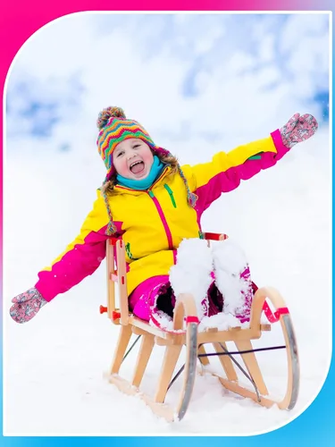 Vista 5 de SATINIOR 2 pares de manoplas impermeables para niñas, guantes de nieve para niños, guantes de esquí cálidos y gruesos para actividades al aire libre