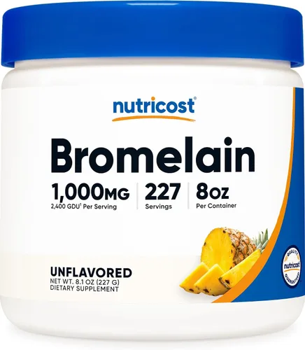 Vista 6 de Nutricost Polvo de Bromelaína 4 OZ - Sin OMG, apto para vegetarianos y sin gluten