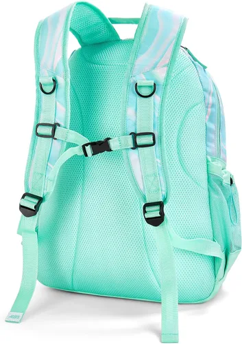 Vista 9 de Choco Mocha Mochila escolar para adolescentes y niños de 18 pulgadas, verde, turquesa (Teal-Green), Classic