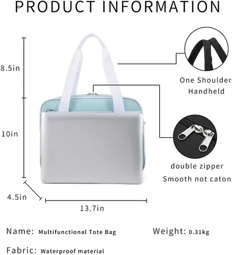 Vista 2 de Bolso japonés con ventana en forma de corazón versátil como bolso de hombro para computadora portátil