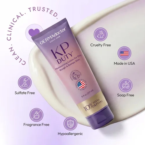 Vista 8 de DERMAdoctor KP Bump Eraser Keratosis Pilaris Loción – Crema KP suave para brazos y cuerpo completo Loción para la piel áspera y con baches