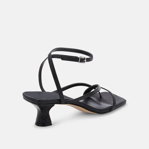 Vista 3 de Juliet Holy Sandalias con tiras para mujer, tacón de gatito, puntera abierta, correa al tobillo, sandalias de tacón para boda y fiesta de verano