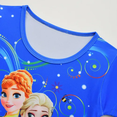 Vista 5 de YODISON Vestidos de princesa Elsa de Frozen para niñas, disfraces de Halloween para niñas pequeñas