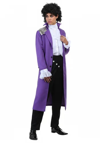 Vista 10 de Disfraz de Leyenda del Rock Morado para Hombre Multicolor