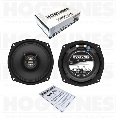 Vista 6 de Hogtunes 352F-AA bocinas frontales de 13,3 cm (paquete de 2), compatibles con motocicletas Harley-Davidson 1998-2013