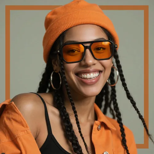 Vista 5 de Retro Aviator Sunglasses for Women Men - 70s Trendy Square Vintage Shade Sun Glasses UV Protection