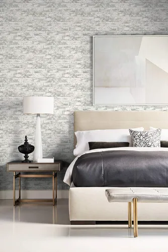 Vista 5 de Lillian August NextWall Luxe Haven Soho Papel tapiz de ladrillo (Calcuta)