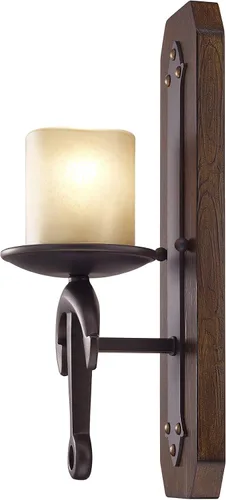 Vista 4 de Livex Lighting 4861-67 Aplique de pared Cape May de 1 luz, bronce antiguo