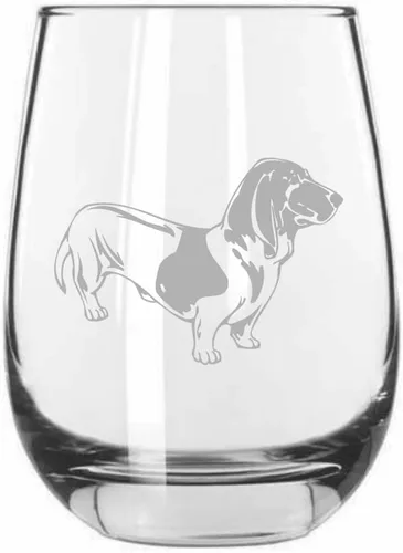 Vista 9 de Shar Pei (chino) - Vaso de vino sin tallo grabado para perro, 15.25 onzas