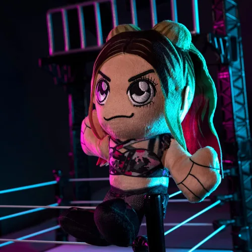 Vista 6 de Bleacher Creatures WWE Alexa Bliss 8 pulgadas Kuricha Sentado Felpa - Juguete suave inspirado en Chibi