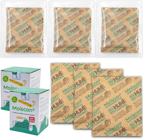 Vista 10 de Wisesorb Paquetes de control de humedad bidireccionales 49% para guitarras e instrumentos de madera - Absorbentes de humedad de 70g
