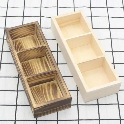 Vista 9 de Wood Tea Bag Holder Organizer with 3 Compartments for Coffee Bags