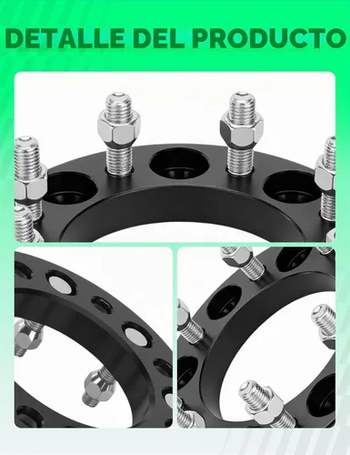 Vista 8 de YHTAUTO Espaciadores de ruedas 8x170mm 1 pulgada Compatible con Ford F-250 Super Duty 1999-2002, Excursion 2000-2002 8 Lug Espaciadores