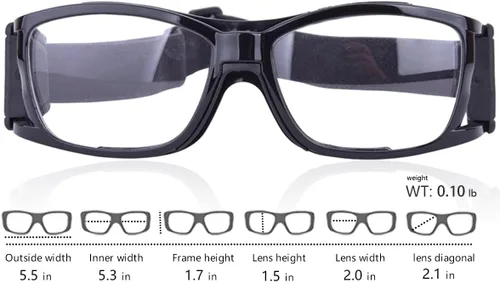 Vista 2 de Unisex Deportes Gafas Baloncesto Fútbol Gafas Protectoras Absorción de Choques Correa Ajustable