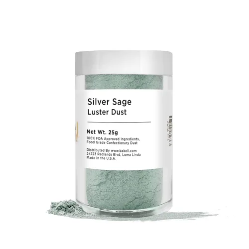 Vista 30 de BAKELL - Polvo colorante Luster Dust comestible Christmas Green, certificado Kosher, pintura y polvo 100 % comestible, de grado alimenticio, pintura