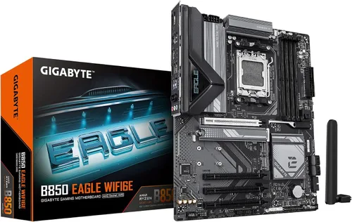Vista 10 de GIGABYTE B650 Eagle AX AM5 LGA 1718 ATX placa base, DDR5, ranuras triple M.2 (1 PCIe 5.0, 2X PCIe 4.0), USB 3.2 Gen2x2 Tipo-C, WiFi 6E, Realtek GbE
