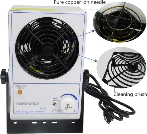 Vista 3 de YUCHENGTECH Ionizador antiestático del eliminador estático de la descarga electro del ventilador del ventilador de aire ionizante (220V)
