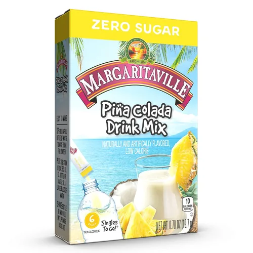 Vista 11 de Mezcla para preparar margaritas Margaritaville Singles To Go, 6 unidades, paquete de 3 6 Servings Each, 18 Total Servings - Non-Alcoholic