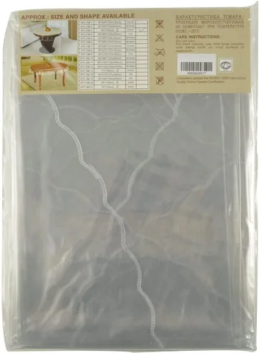 Vista 6 de Protector de mesa transparente grueso y transparente, mantel de plástico impermeable y a prueba de aceite, perfecto para mesa redonda de comedor
