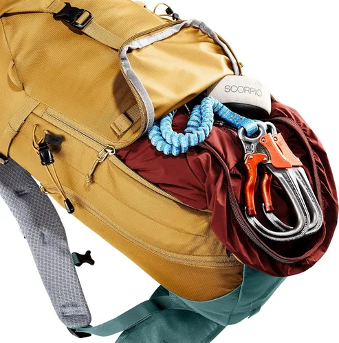 Vista 10 de Deuter Mochila Trail 24L para senderismo y escalada de montaña Almendra-mar profundo