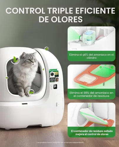 Vista 7 de PETKIT Purobot Max Pro2 - Caja de arena automática para gatos con cámara AI