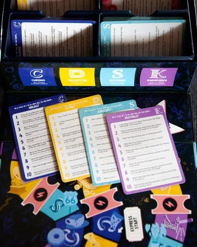 Vista 5 de Randolph CDSK Divertido juego de fiesta de trivia para adolescentes y adultos Ideal para noches de juego y grupos grandes Desafío de dos