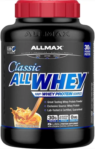 Vista 15 de ALLMAX Classic AllWhey - Proteína en polvo de suero de leche, chocolate, 2 libras, 1.06 oz de proteína por cucharada, sin gluten, baja en azúcar