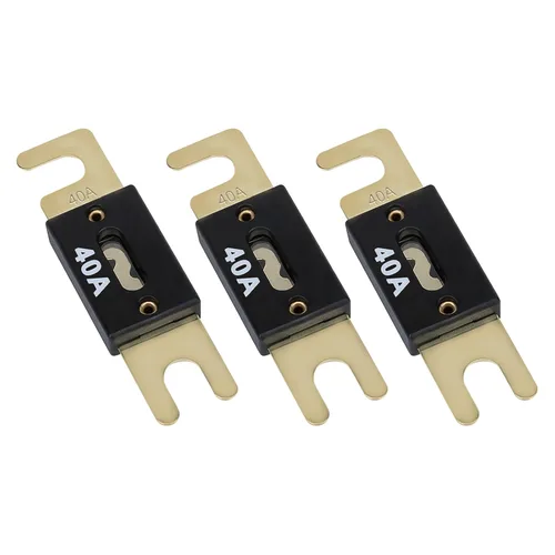Vista 16 de 3 Fusibles de Cuchilla ANL de 30 Amperios 32VDC, Fusibles para Automóvil, Fusibles Marinos, Fusible en Línea ANL Chapado en Oro Compatible