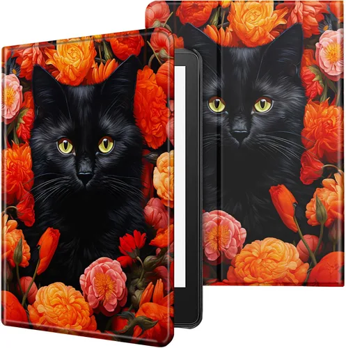 Vista 59 de Funda para tablet Kindle Fire 7 2019/2017 lanzamiento 9ª/7ª generación 7 pulgadas, ligera, protectora de piel sintética, cubierta inteligente