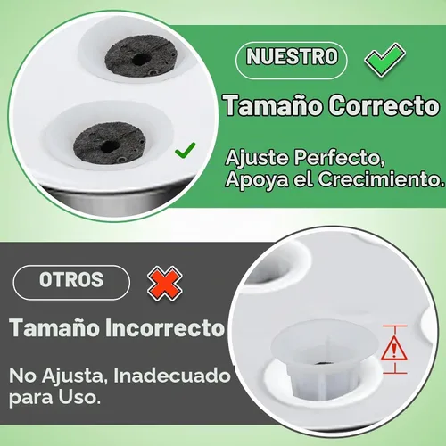 Vista 3 de Cestas de cultivo Alphatool compatibles con AeroGarden