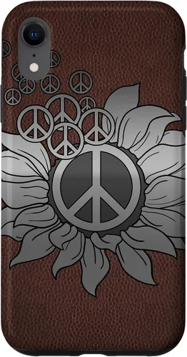 Vista 25 de Sunflower Peace Sign Hippie Hippy Vintage Floral Soul Gift Case for iPhone 17