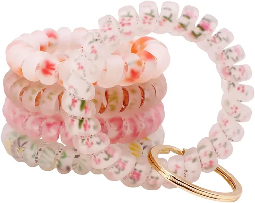 Vista 11 de BIHRTC Llavero Brazalete Elástico Pulsera de Muñeca