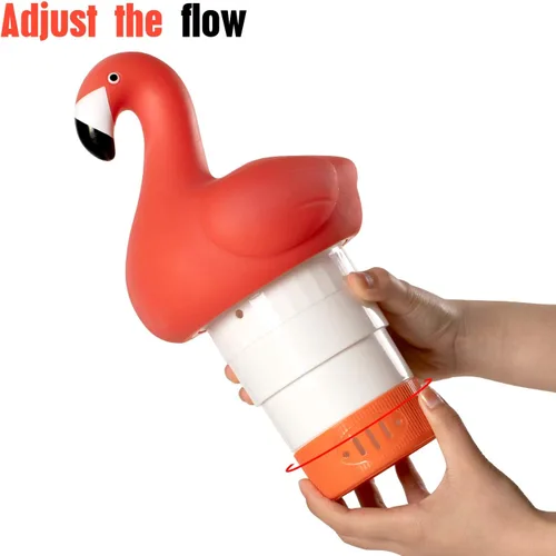 Vista 3 de XY-WQ Flotador de cloro, dispensador de cloro flotante para piscina, se adapta a tabletas de 1 y 3 pulgadas para piscinas grandes y pequeñas