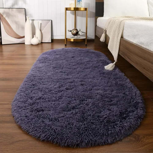 Vista 16 de Softlife Alfombras Esponjosas para Dormitorio, Alfombra de Área Peluda Bonita para Niñas y Niños Habitación de Bebé Decoración del Hogar, 2 x 5 Pies