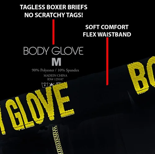 Vista 8 de Body Glove Calzoncillos tipo bóxer para hombre, ropa interior de rendimiento de ajuste seco, transpirable y atlético