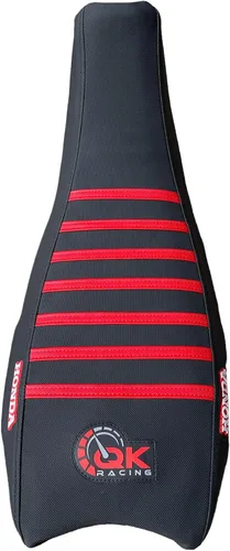Vista 5 de Funda para Asiento - Compatible con Honda 2004-2018 TRX450 TRX 450R TRX 450 R TRX 450ER TRX 450 ER Quad (Negro/Rojo)