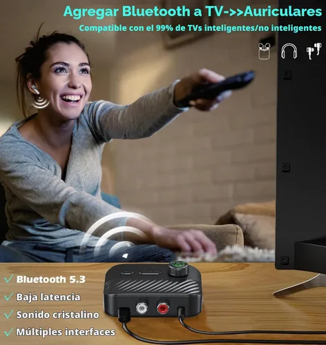 Vista 2 de Transmisor Bluetooth para TV a auriculares/altavoces