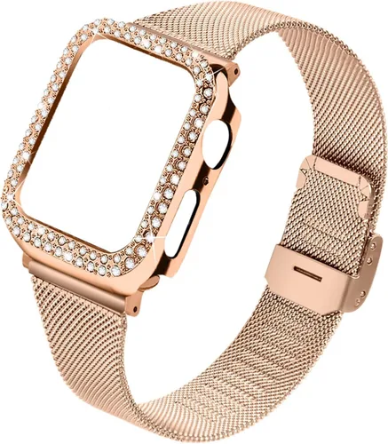 Vista 9 de Joyozy - Bandas de repuesto, delgadas y a la moda compatibles con Apple Watch de 1.49, 1.57, 1.65 y 1.73 pulgadas, de resina, muy cómodas