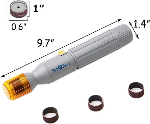 Vista 3 de Ruri's Molinillo de uñas para perros, versión mejorada profesional eléctrico para mascotas, herramientas de aseo