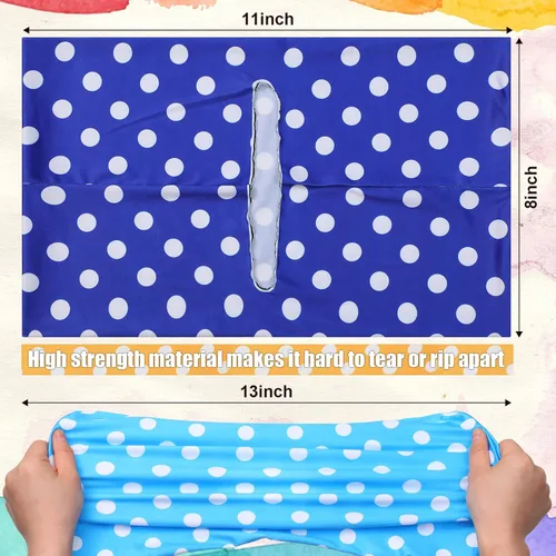 Vista 3 de Yexiya 6 fundas elásticas para libros de tela jumbo, protector de libros de patrón colorido, lavable, reutilizable, funda protectora para libros