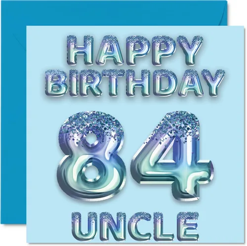 Vista 21 de Stuff4 Tarjeta de primer cumpleaños para niños, globo de fiesta con purpurina azul, tarjetas de feliz cumpleaños para niño de 1 año, nieto, hijo, 57