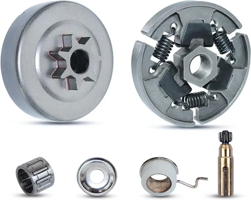 Vista 11 de . 325"-7T Spur embrague tambor aguja jaula para Husqvarna 340 345 350 351 353 EPA 445 450 445E 450E Jonsered 2145 2150 McCulloch PM5000 .325"-7