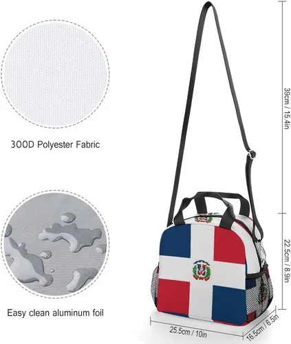 Vista 2 de Bolsas de almuerzo térmicas aisladas para hombres y mujeres con correa para el hombro, paquete de comida, lonchera de picnic, oficina, viajes, moda