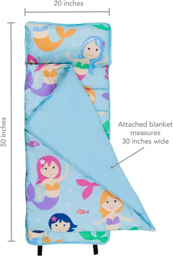 Vista 5 de Wildkin - Colchoneta de microfibra con almohada para niños y niñas pequeños, ideal para guardería y preescolares.