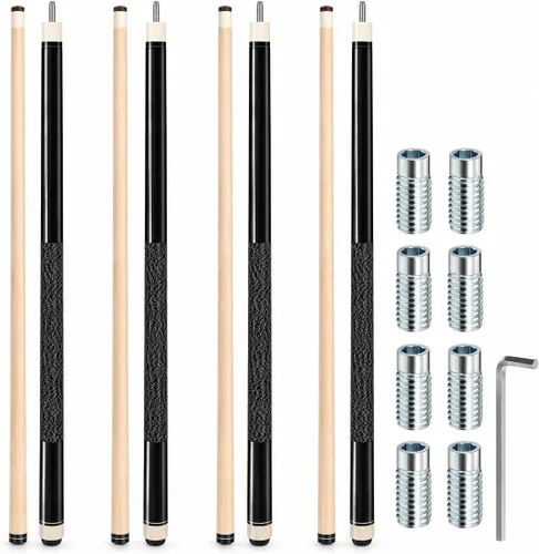 Vista 10 de Kmise 4-Piece 58 Inch FAS Canadian Maple Pool Cue Set, 18 19 20 21 oz 1 set